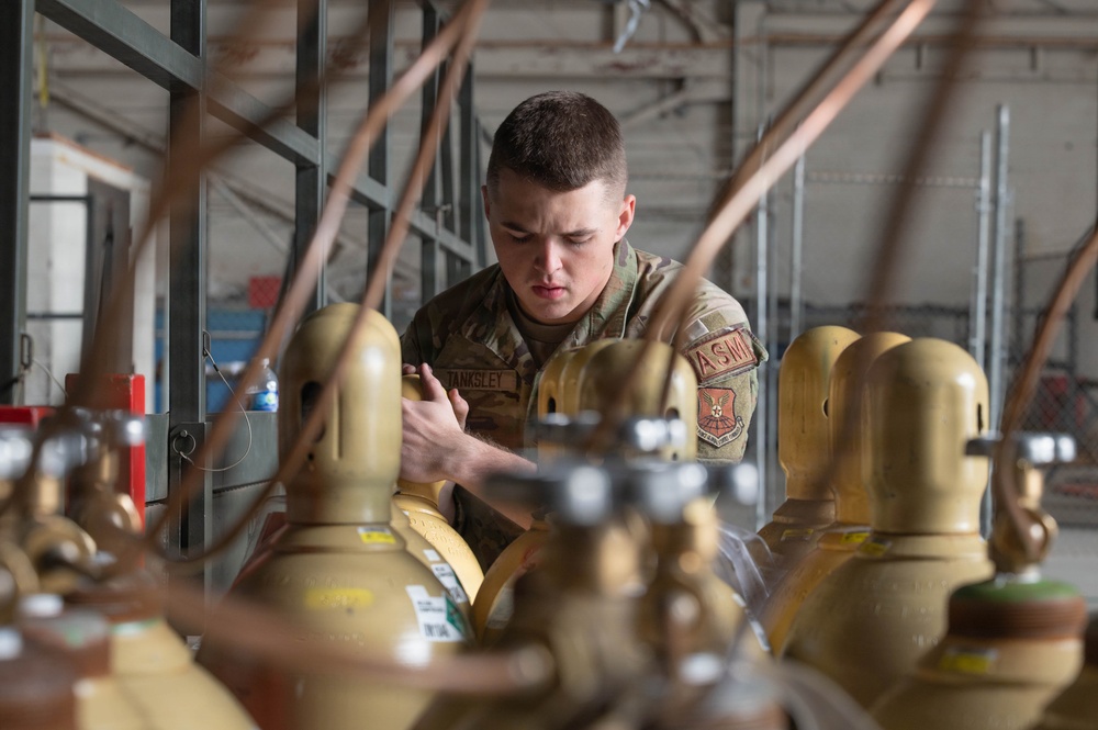 7 EMS performs first on-aircraft cold spray repair on B-1B Lancer