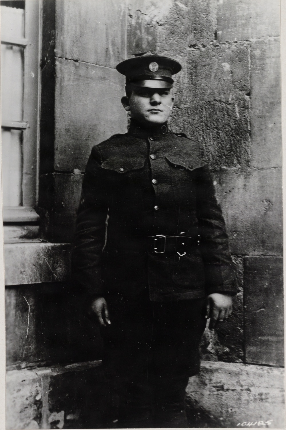 Sergeant Edward Younger who selected the Unknown Soldier, at Chalons-sur-Marne, France