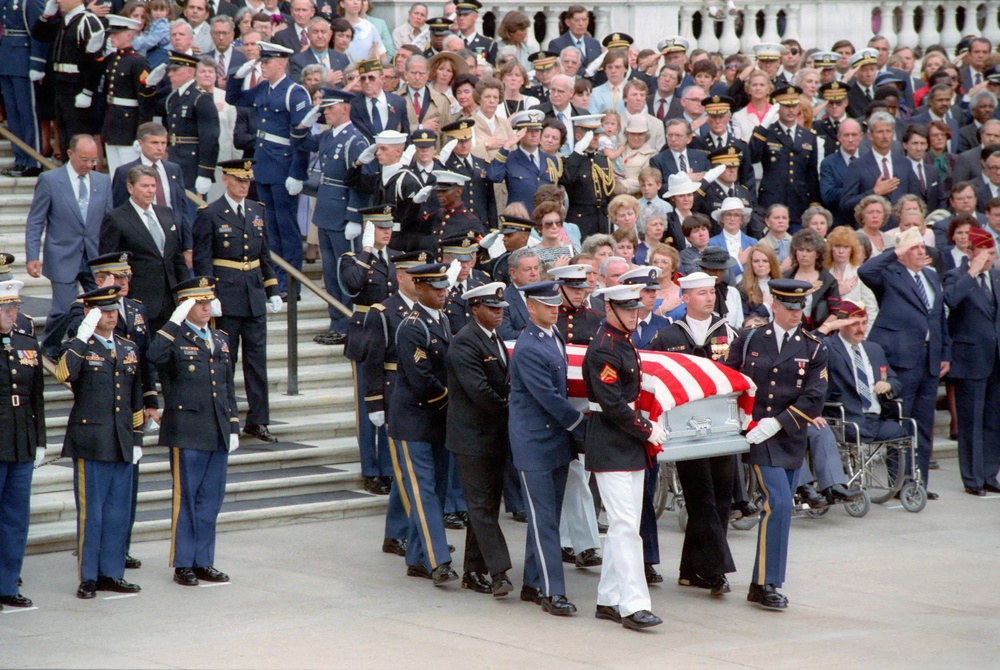 Memorial Day Ceremony Honoring the Vietnam Unknown Soldier at Arlington National Cemetery