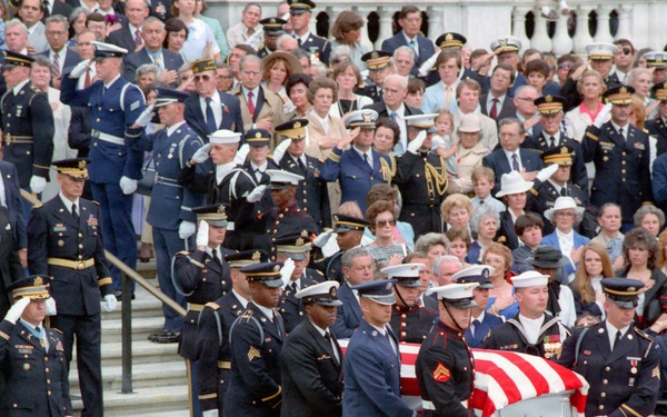 Memorial Day Ceremony Honoring the Vietnam Unknown Soldier at Arlington National Cemetery