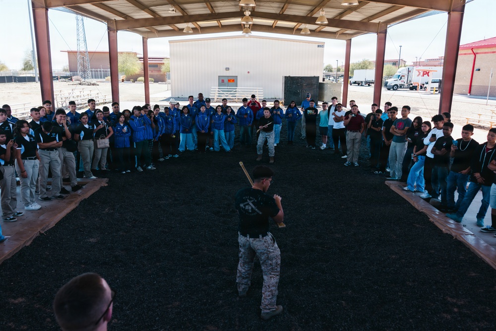 Local High School JROTC Programs Visit MCAS Yuma