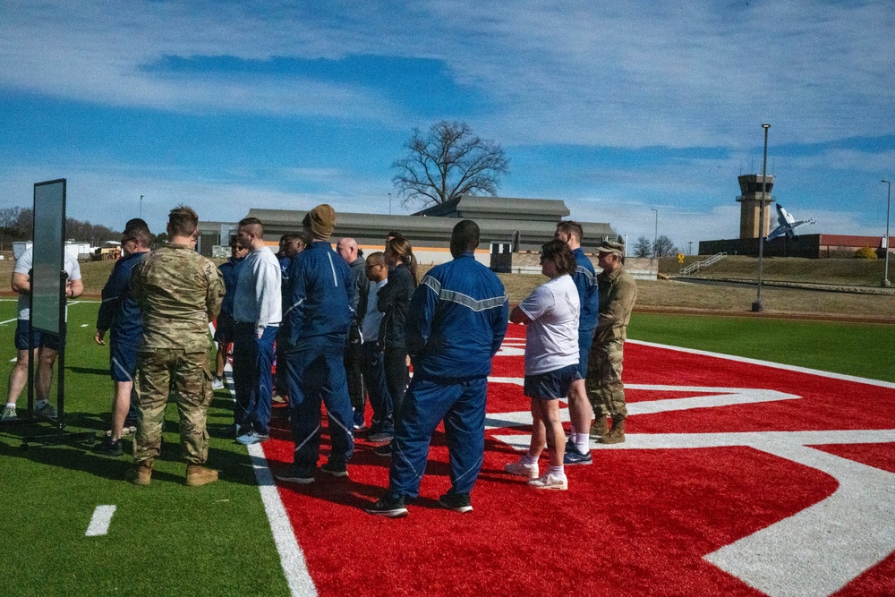 Airman Leadership School students execute capstone exercise Operation Red Wolf