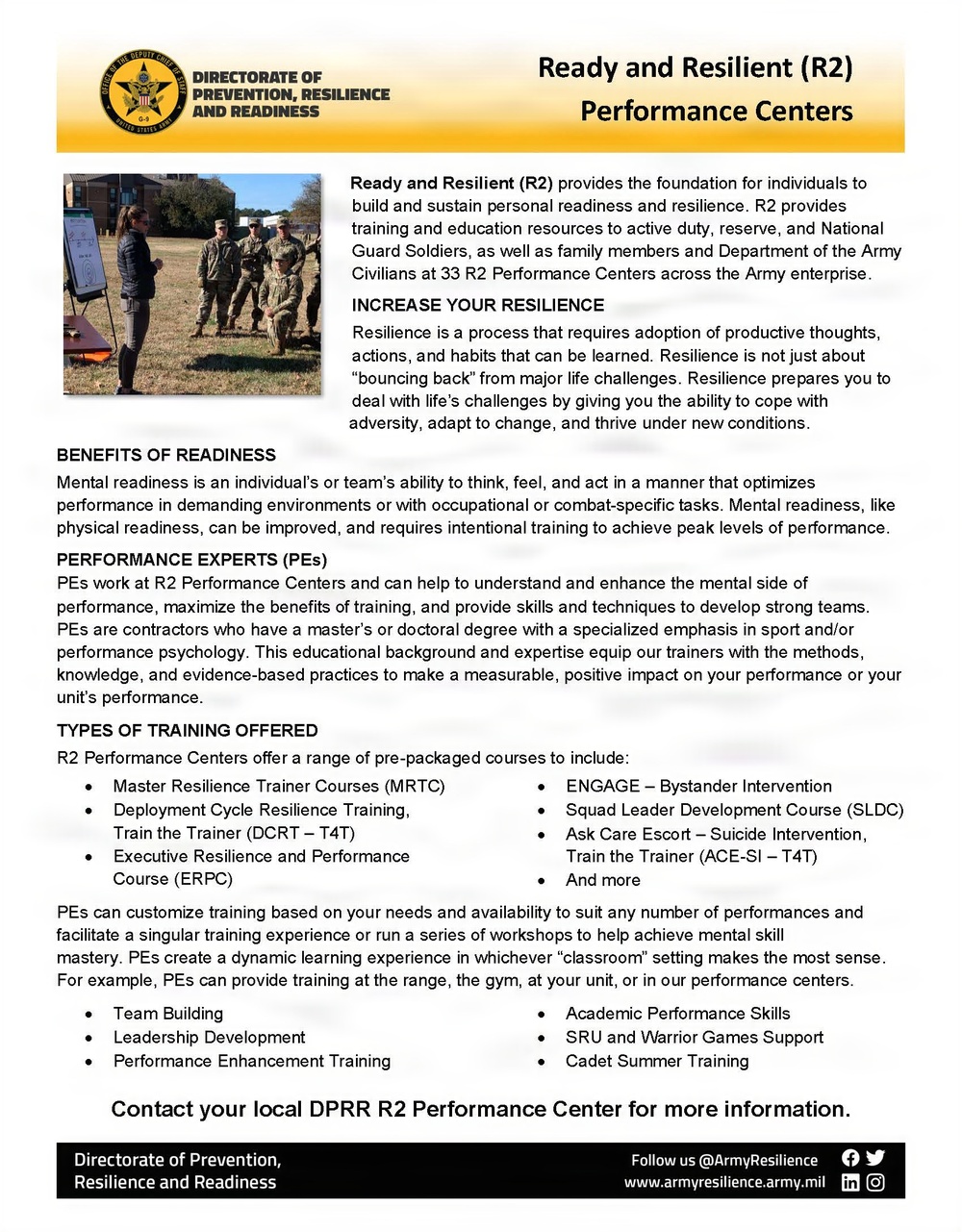 R2 Program Builds Mental Readiness to Strengthen Warfighting at Fort Bragg