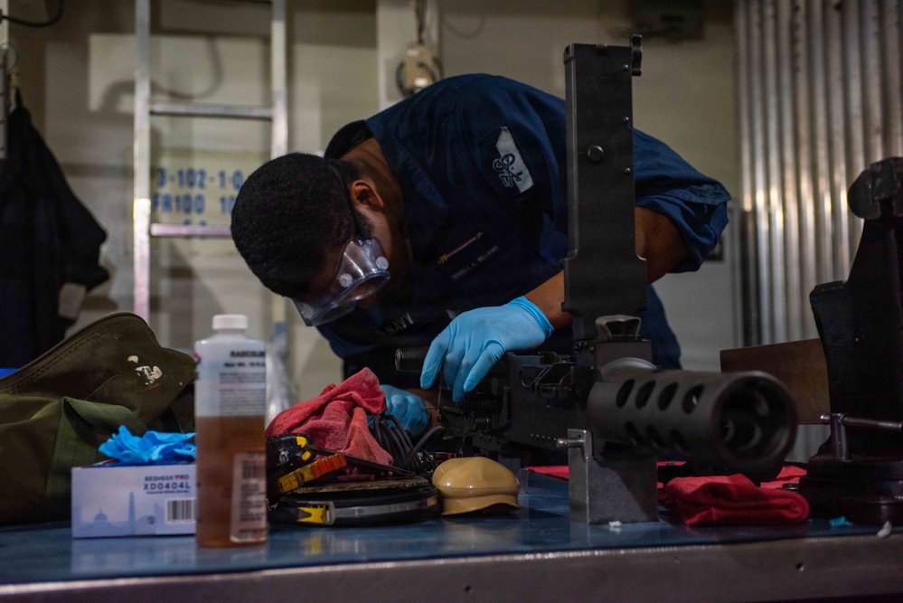 Ronald Reagan Sailors Perform Weapons Maintenance