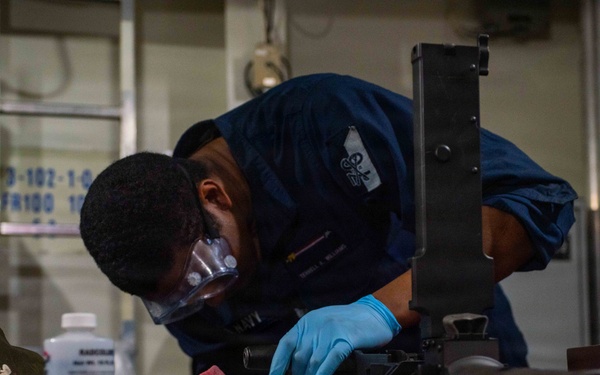 Ronald Reagan Sailors Perform Weapons Maintenance