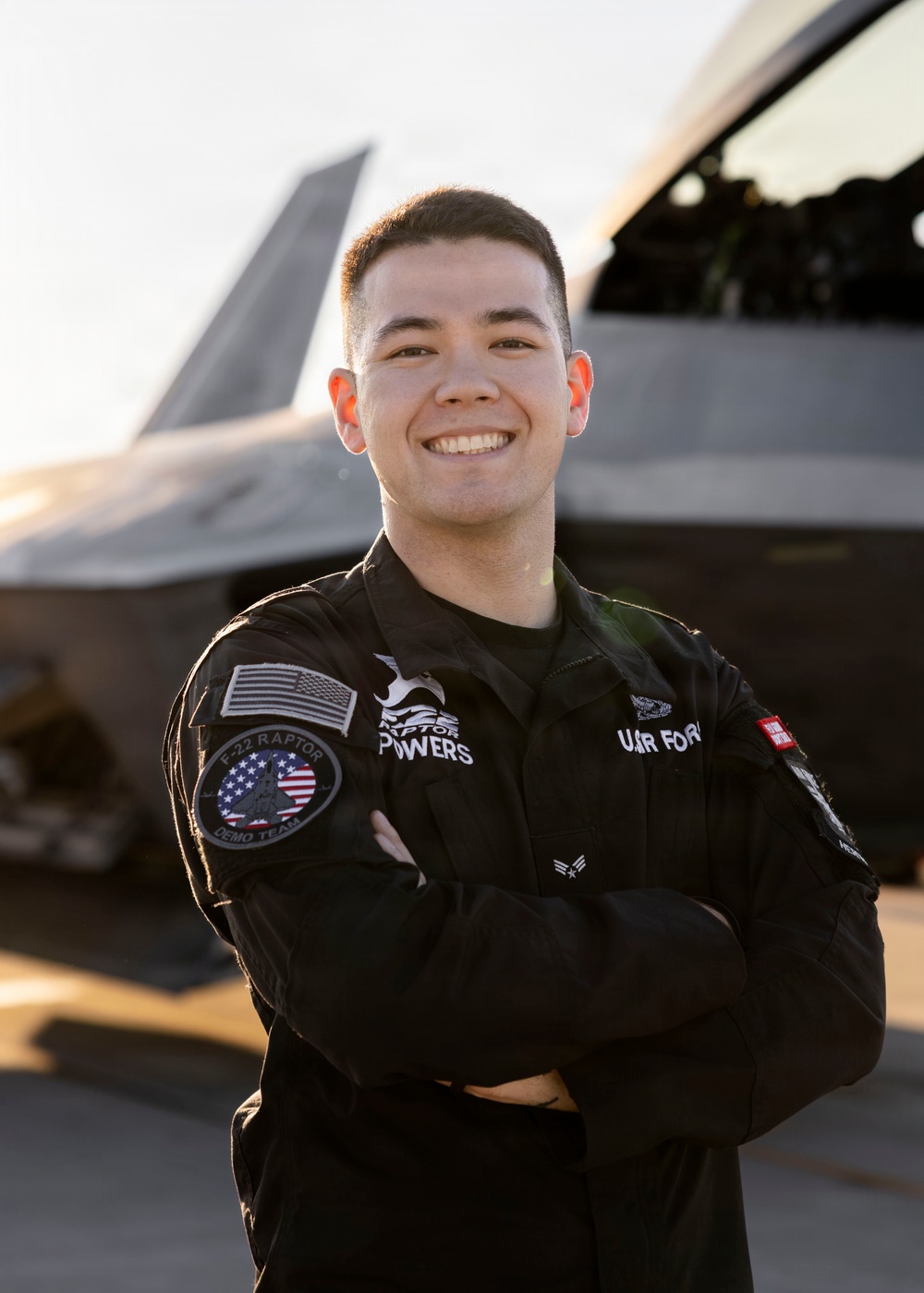 F-22 Demonstration Team Conducts Training Flight