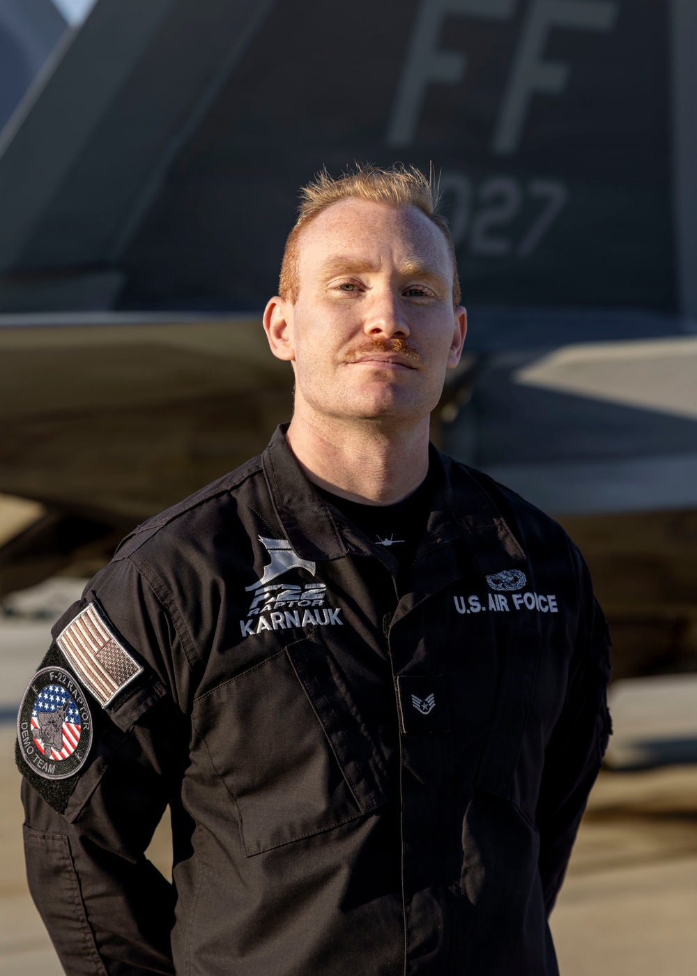 F-22 Demonstration Team Conducts Training Flight