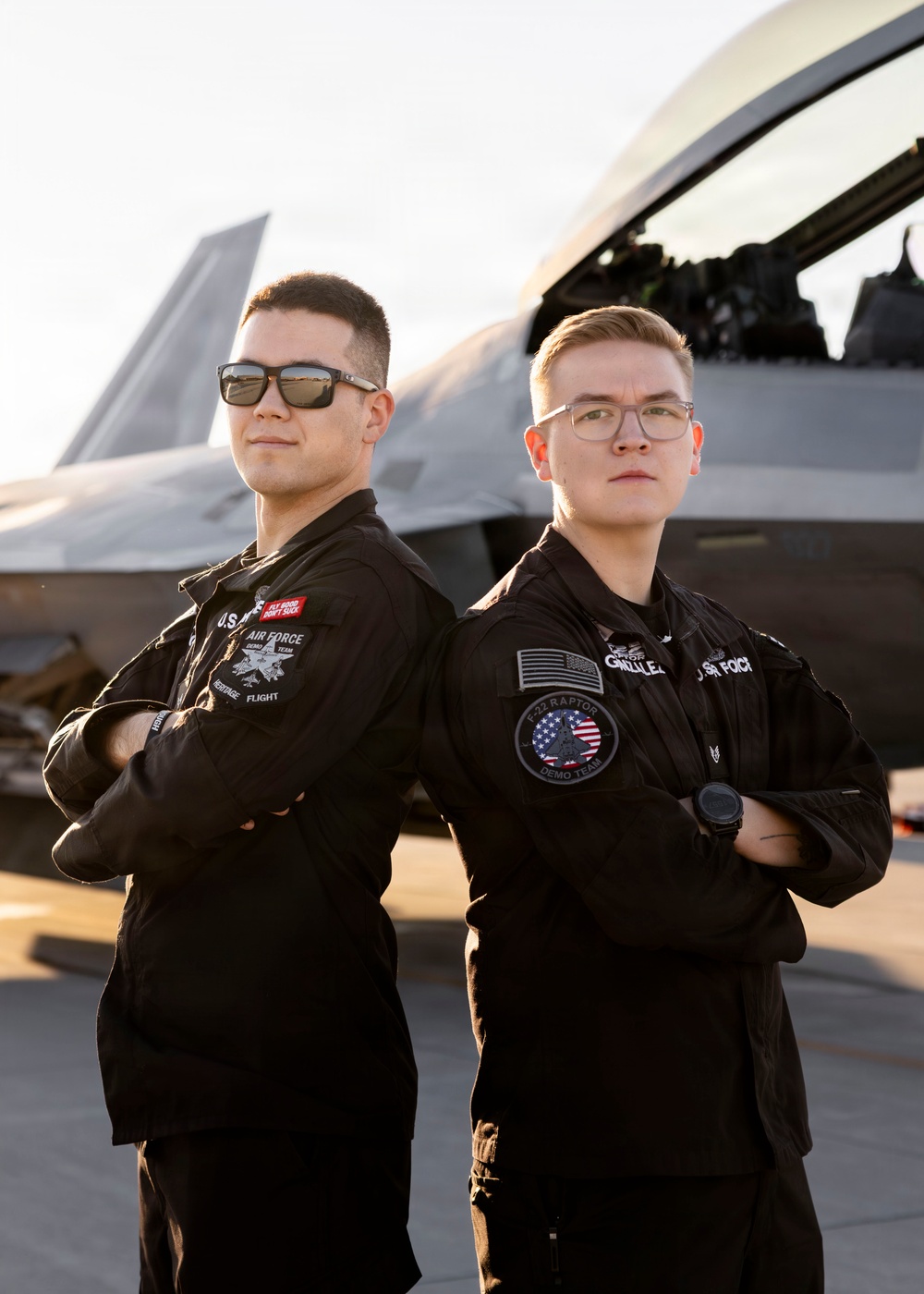 F-22 Demonstration Team Conducts Training Flight