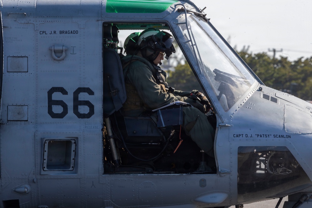 U.S. Marines with HMLA-269 conduct flight operations during MAG-29 DAO Exercise
