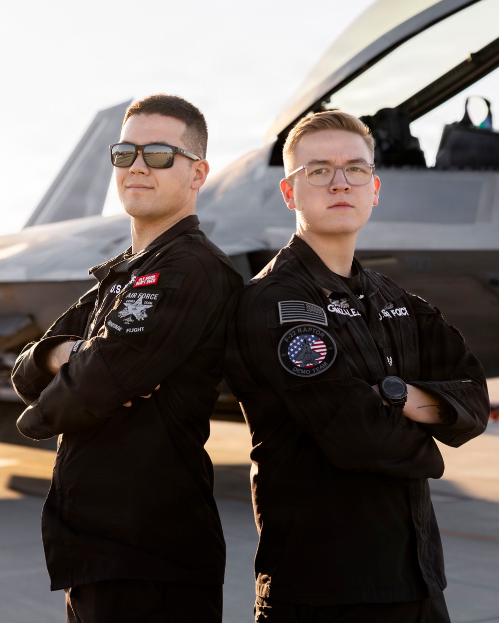 F-22 Demonstration Team Conducts Training Flight
