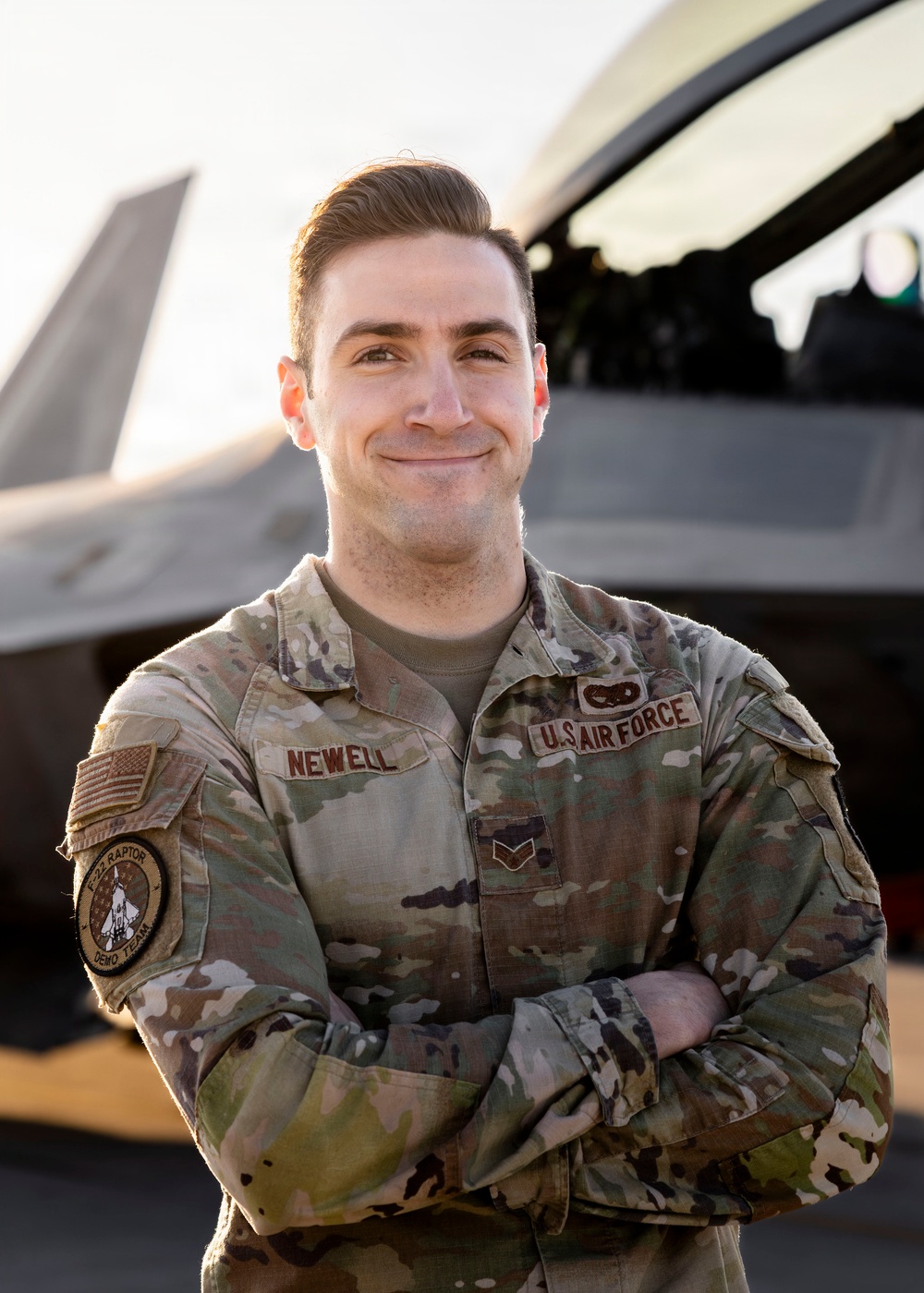 F-22 Demonstration Team Conducts Training Flight