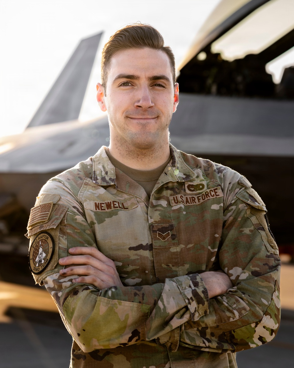 F-22 Demonstration Team Conducts Training Flight