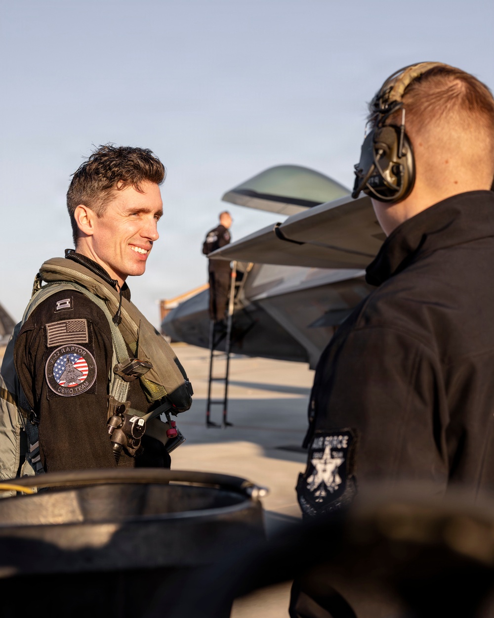 F-22 Demonstration Team Conducts Training Flight