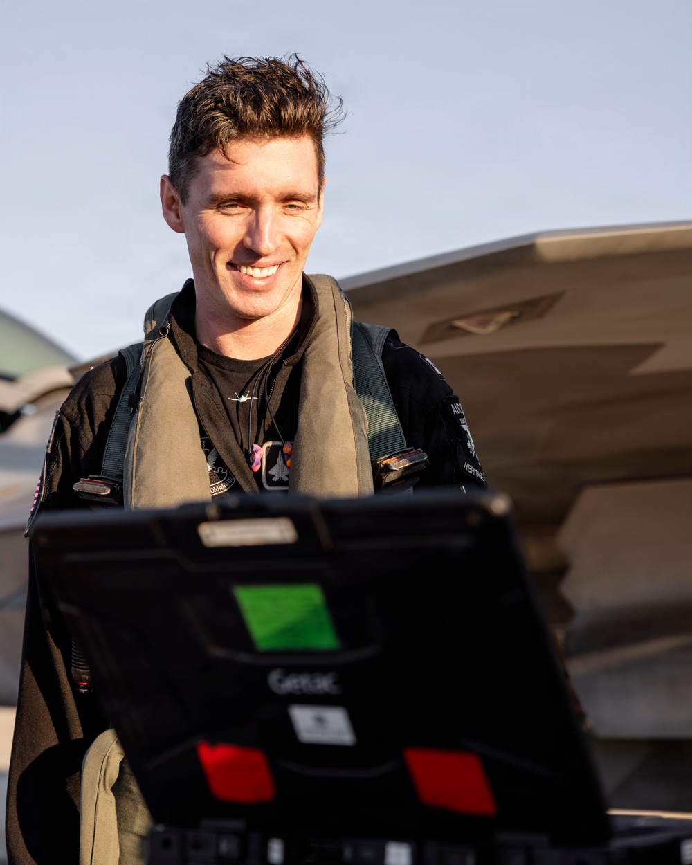 F-22 Demonstration Team Conducts Training Flight