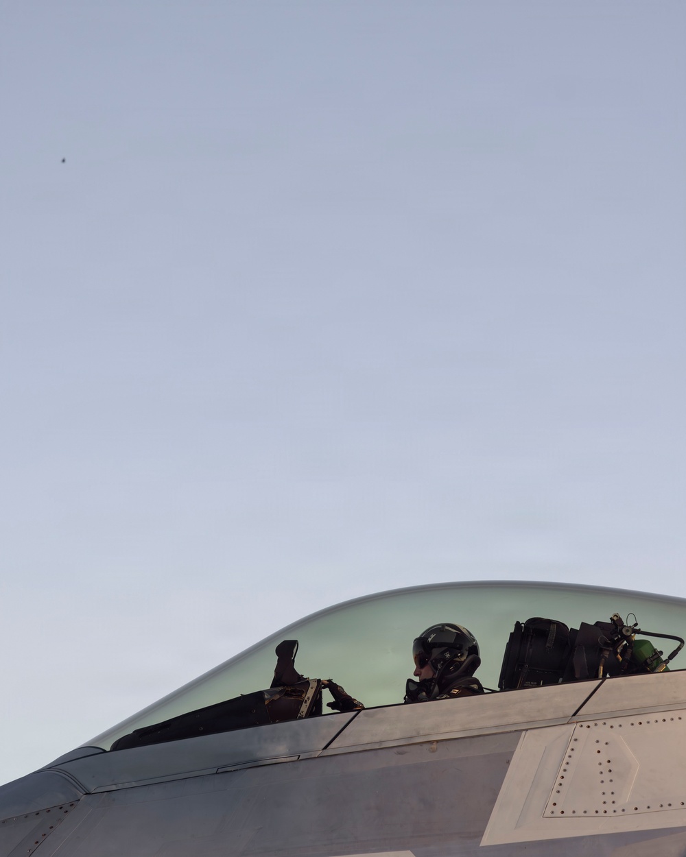 F-22 Demonstration Team Conducts Training Flight