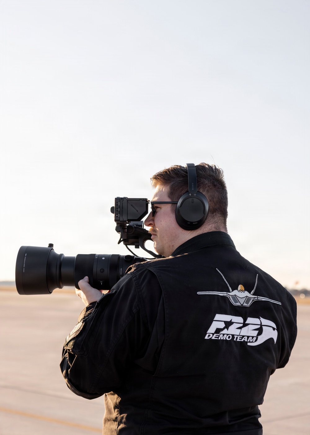 F-22 Demonstration Team Conducts Training Flight