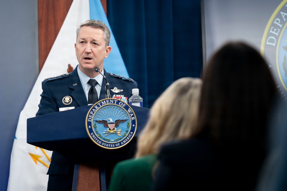 CJCS Conducts Press Briefing at the Pentagon