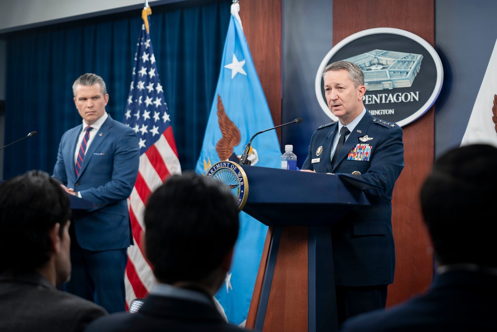 CJCS Conducts Press Briefing at the Pentagon