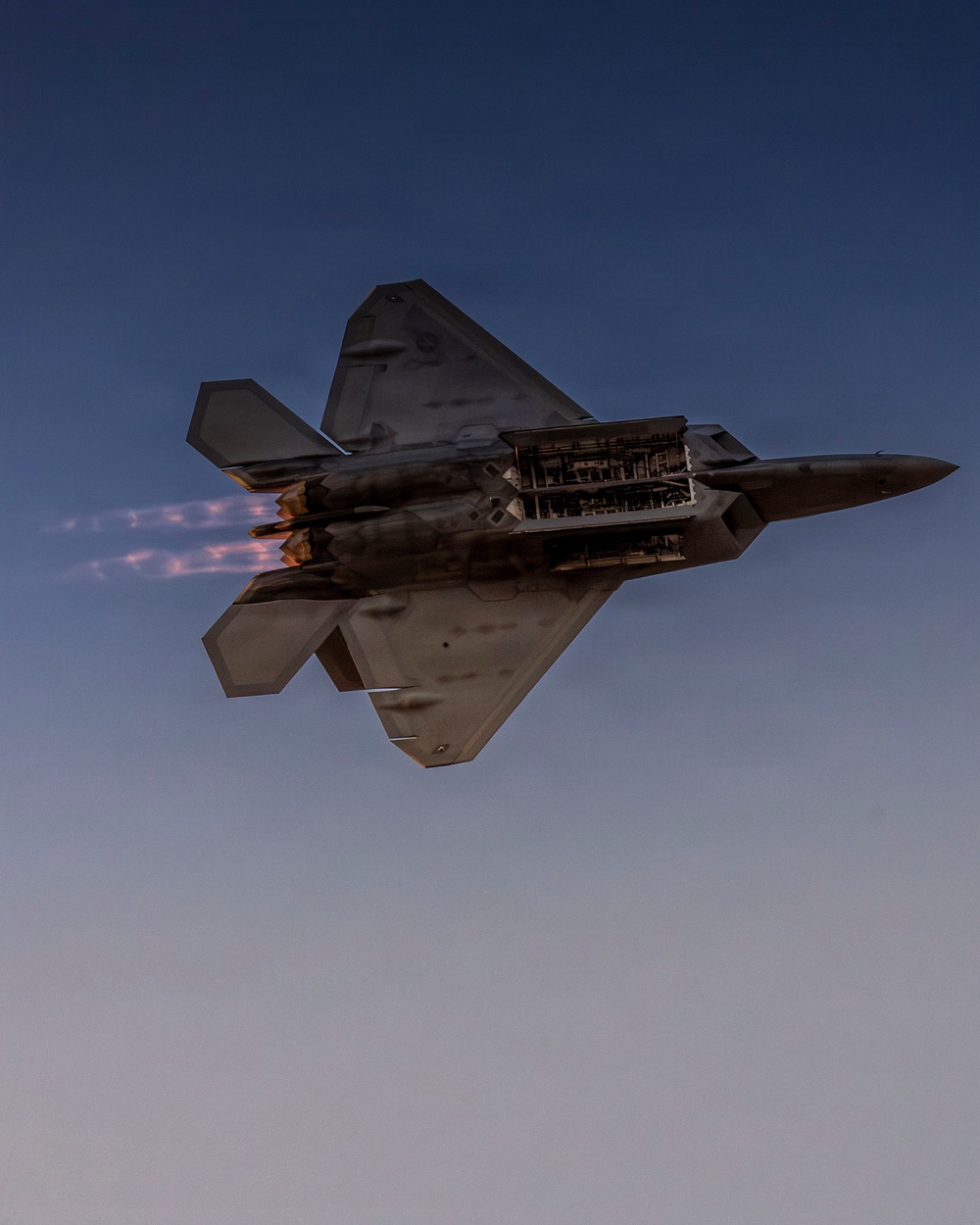 F-22 Demonstration Team Conducts Training Flight