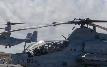 U.S. Marines with HMLA-269 conduct familiarization flight during MAG-29 DAO Exercise