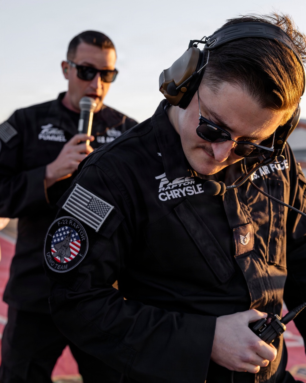 F-22 Demonstration Team Conducts Training Flight