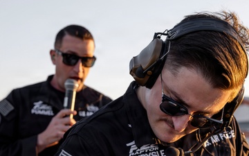 F-22 Demonstration Team Conducts Training Flight