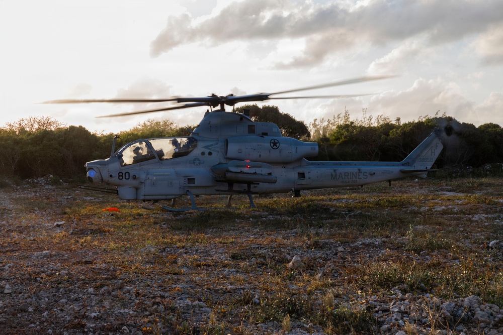 U.S. Marines with HMLA-269 conduct familiarization flight during MAG-29 DAO Exercise