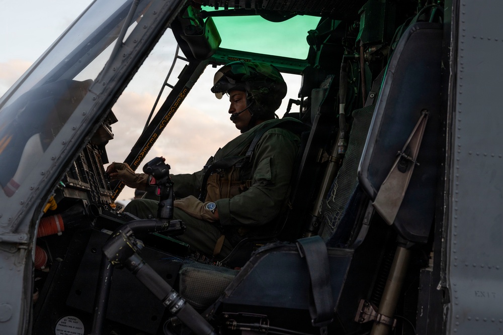 U.S. Marines with HMLA-269 conduct familiarization flight during MAG-29 DAO Exercise