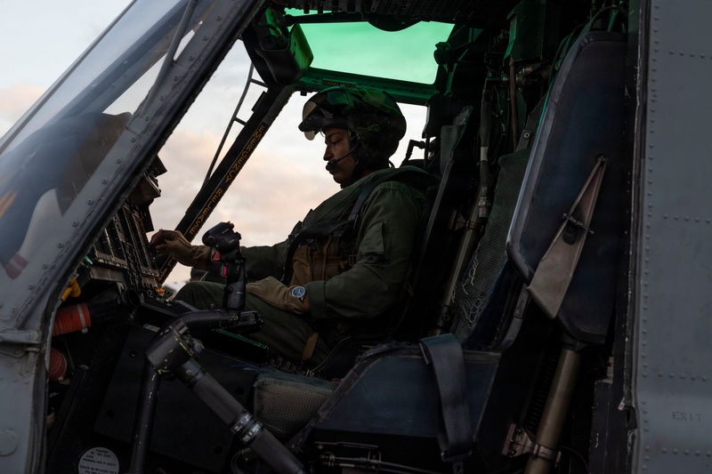 U.S. Marines with HMLA-269 conduct familiarization flight during MAG-29 DAO Exercise