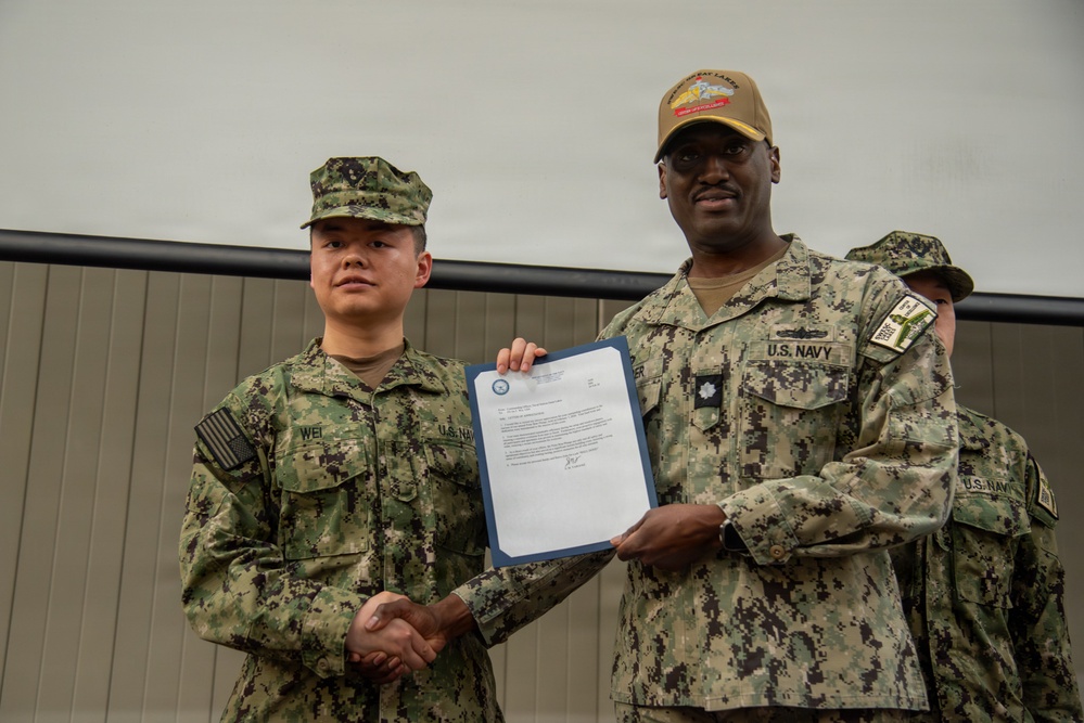 Surface Warfare Engineering School Command (SWESC) Great Lakes Holds All Hands Awards Ceremony