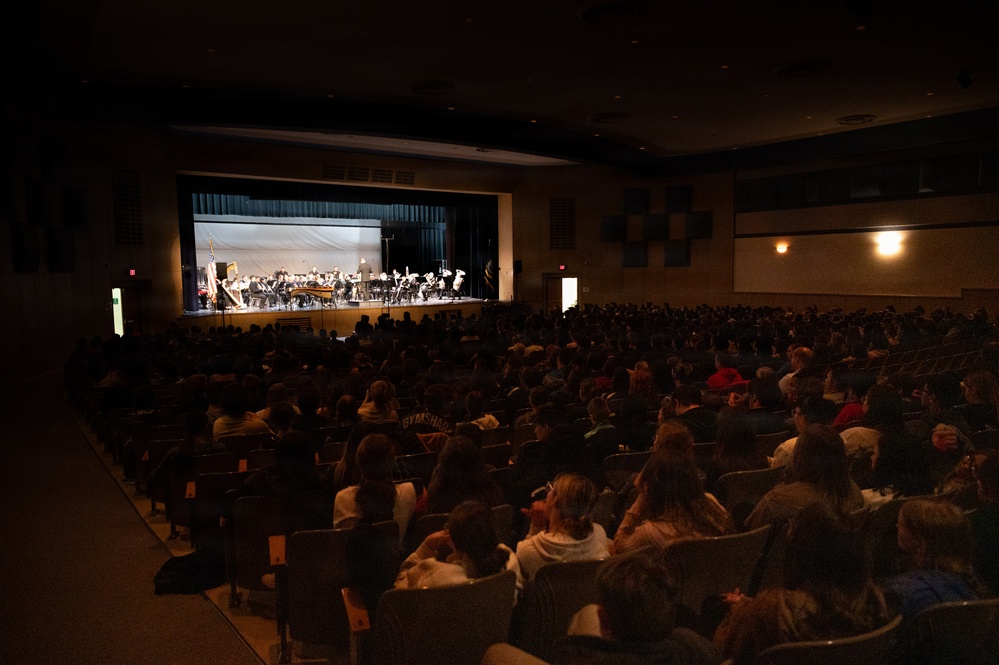 Navy Band performs for Hershey students