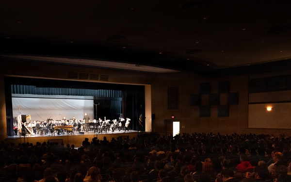 Navy Band performs for Hershey students