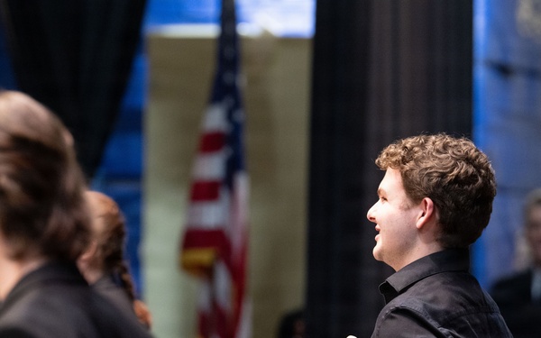 Navy Band performs for Hershey students