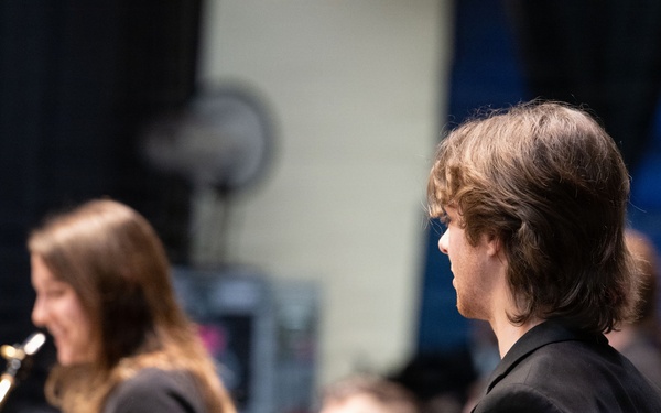 Navy Band performs for Hershey students