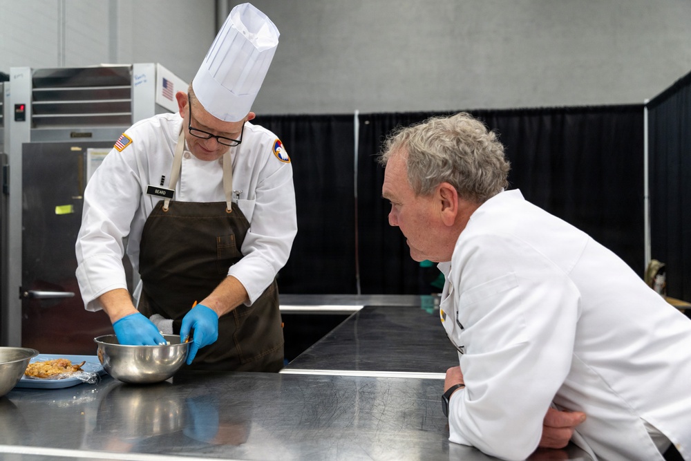 Chief Warrant Officer 4 Colby Beard competes in International Savory Event