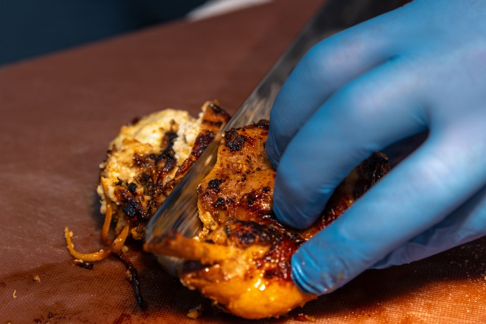 Chief Warrant Officer 4 Colby Beard competes in International Savory Event