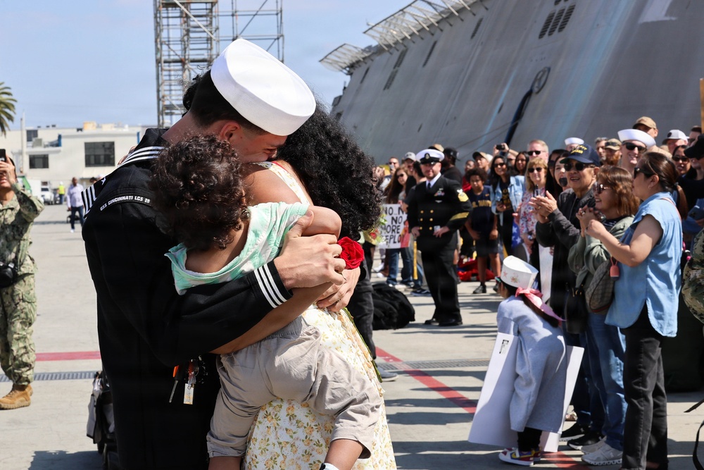 USS Cincinnati returns to San Diego