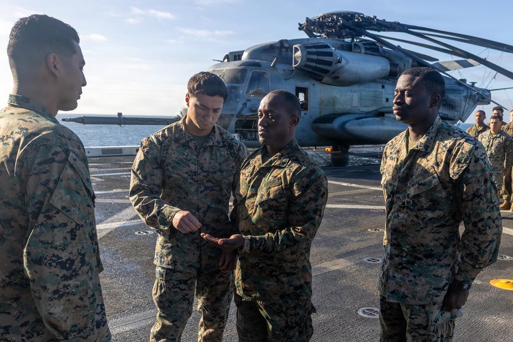 BLT 3/5 Marine gets Promoted at Sea