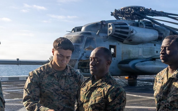 BLT 3/5 Marine gets Promoted at Sea