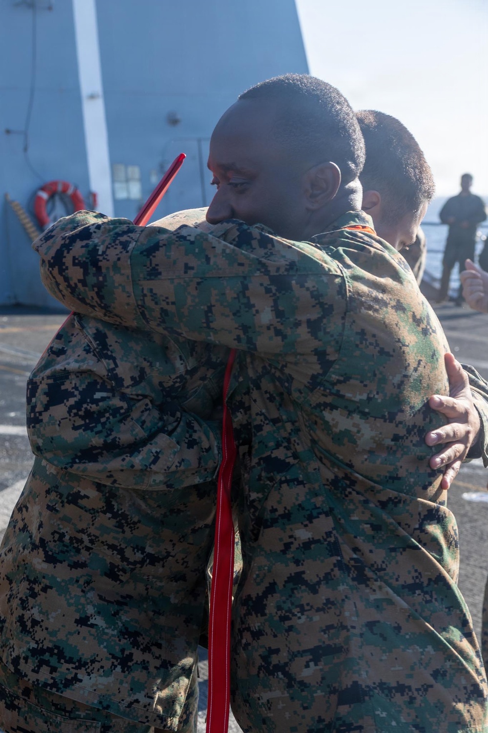 BLT 3/5 Marine gets Promoted at Sea