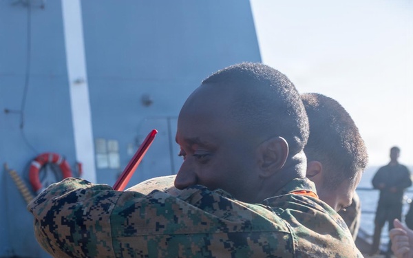 BLT 3/5 Marine gets Promoted at Sea
