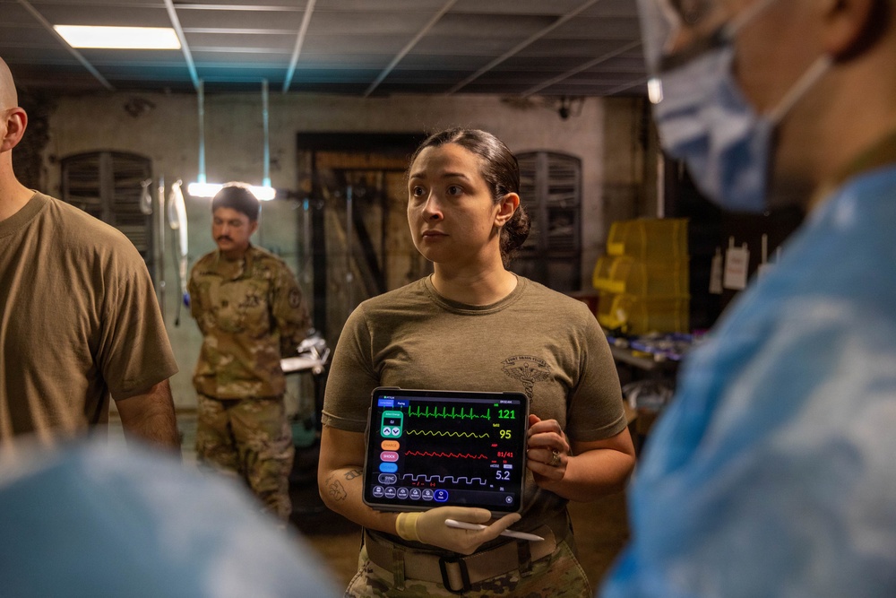 First Year Graduate Veterinarian Education officers conduct surgeries during Military Working Dog Week 2026