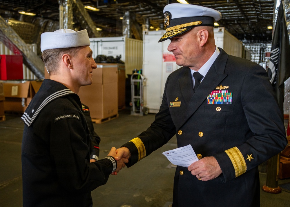 USS Cincinatti Returns to Homeport in San Diego