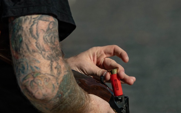 Soldiers from across 1AD compete in trap shooting competition during Torch Week 2026