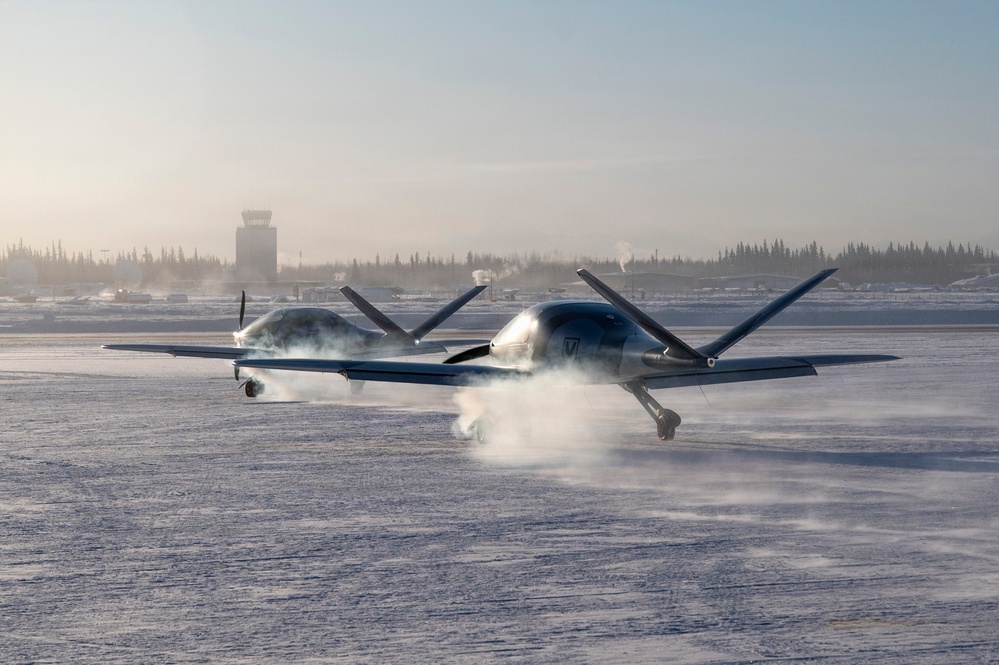 ARCTIC EDGE 2026: KestrelX KX-2 posing as a stealth UAV