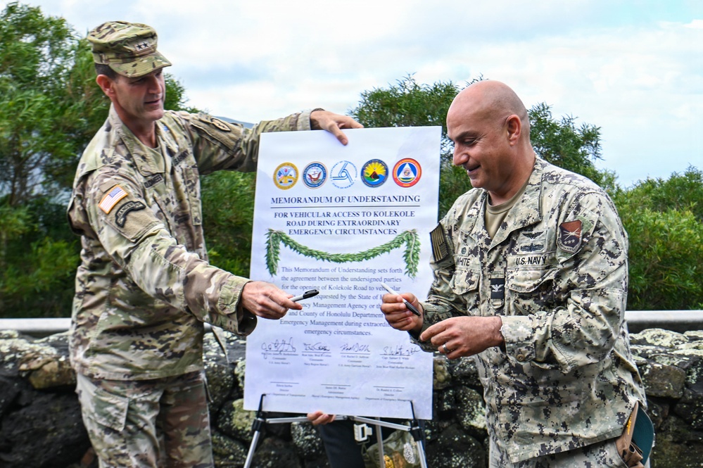 Kolekole Pass Memorandum of Understanding Signing - Mar. 4, 2026