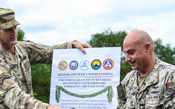 Kolekole Pass Memorandum of Understanding Signing - Mar. 4, 2026