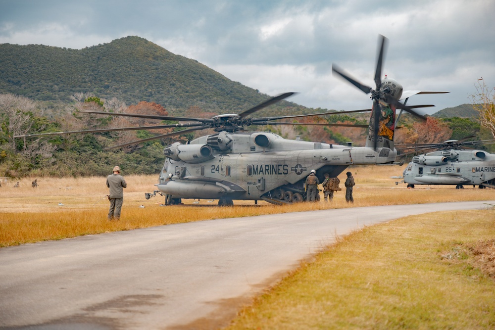 U.S. Marines load MMSP on CH-53E Super Stallions for MCCRE and Conduct Forward COC Operations