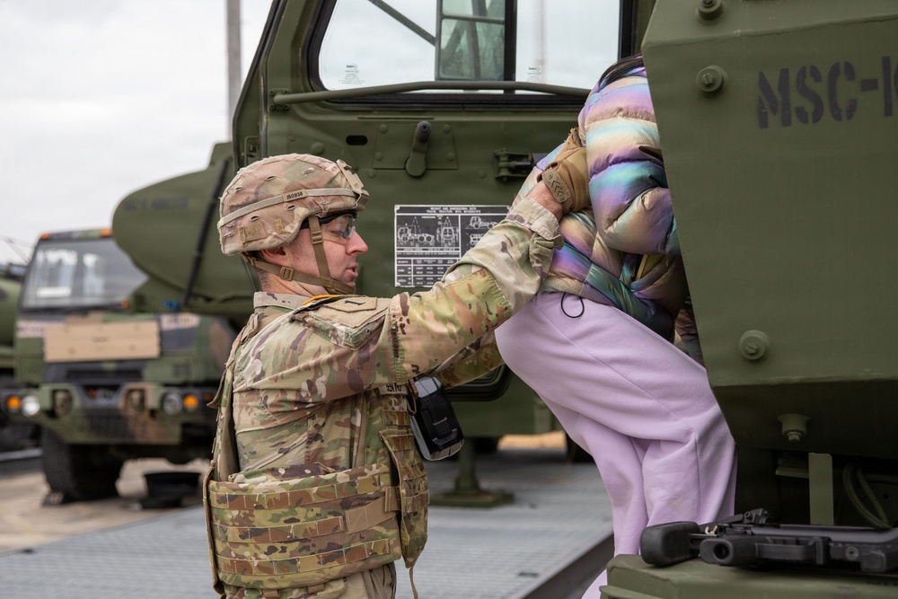 The U.S. Army Materiel Support Command–Korea hosts children from the Buksam Childcare Center for a visit to Camp Carroll.