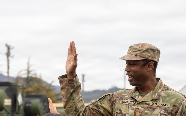 The U.S. Army Materiel Support Command–Korea hosts children from the Buksam Childcare Center for a visit to Camp Carroll.